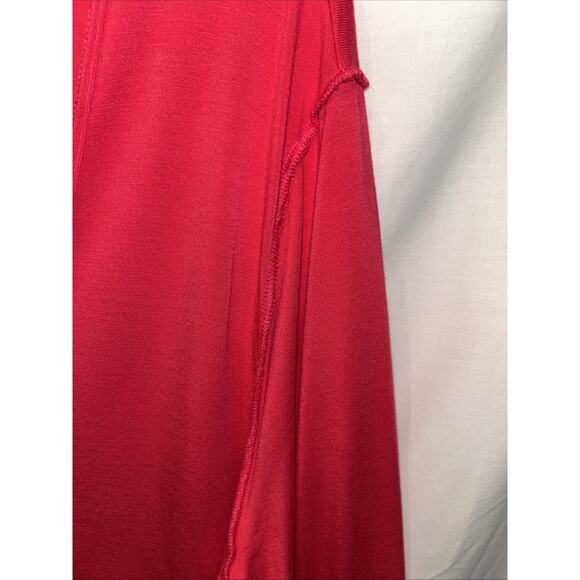 We The Free Womens XL Shirt Long Sleeve Hot Pink Oversize V Neck Athleisure - Picture 6 of 12